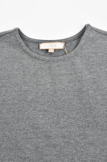 שמלה עם כיווץ במותן GREY