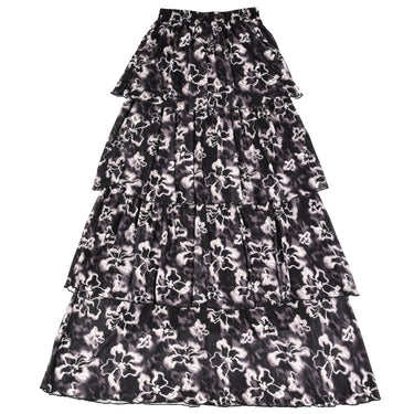 חצאית רשת מדוגמת קומות