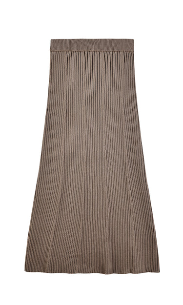 חצאית חלקים מקסי סריג