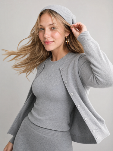 טנק סריג בייסיק LIGHT GRAY