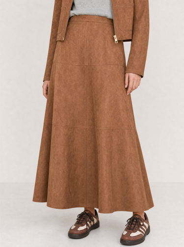 חצאית זמש חלקים CAMEL