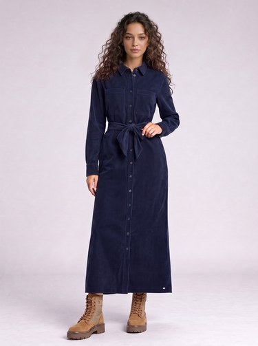 שמלת קורדרוי NAVY