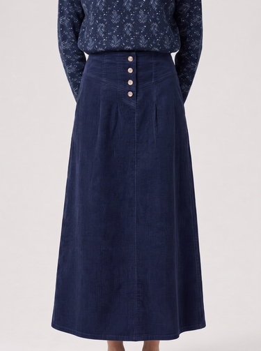 חצאית קורדרוי NAVY