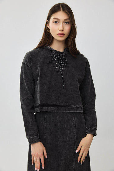 קפוצון קרופ גרסי וואש BLACK