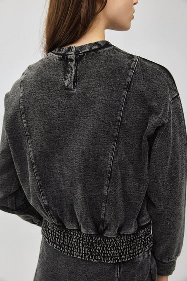 חולצת גרסי וואש BLACK