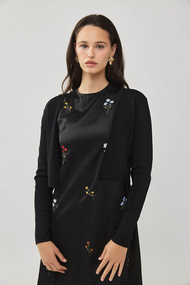 קרדיגן פתוח אלגנטי BLACK