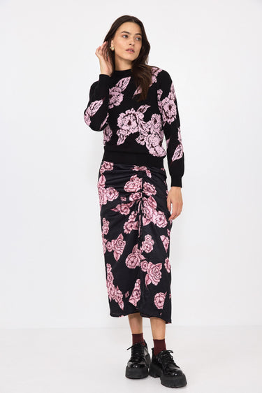 חצאית כיווץ מדוגמת