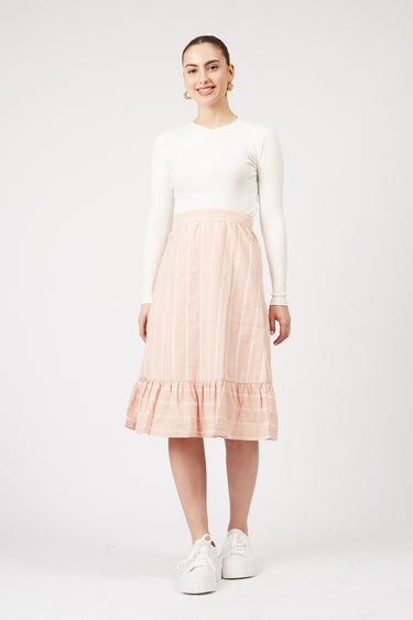 חצאית פסים עם ואלן