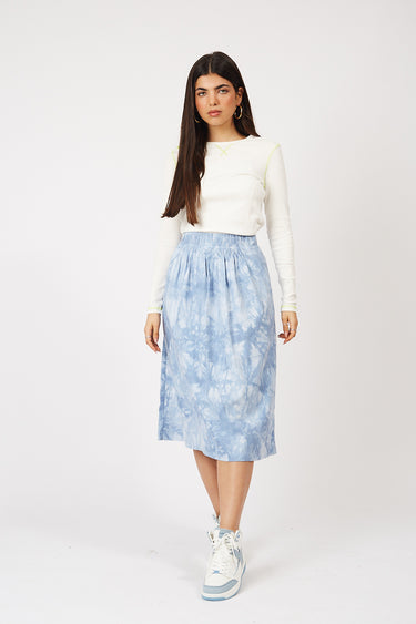 חצאית טאי דאי עם כיווצים